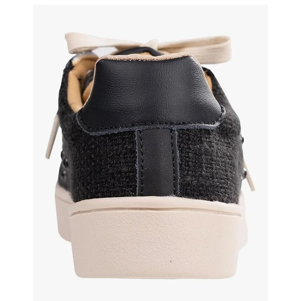 WACO Revitalign Belmont Pearl Women's 10 Black Platform Comfort Sneakers NEW‎
